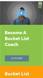 Mobile Screenshot of bucketlistcoach.com